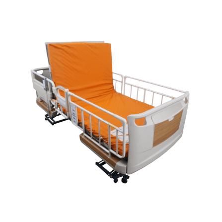 เตียงผู้ป่วยไฟฟ้า PARAMOUNT BED รุ่น Rakusho Z สีเรซิ่น พร้อมที่นอน รุ่น Stretch Fit_1
